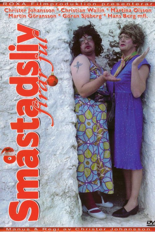Småstadsliv firar jul poster