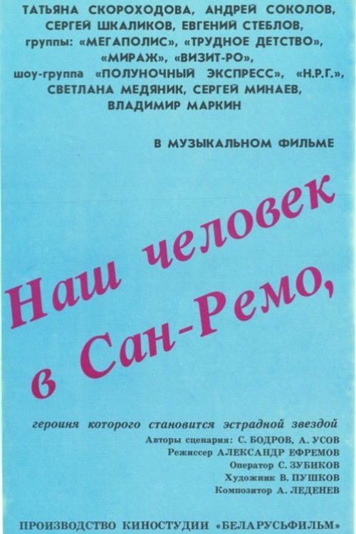 Наш человек в Сан-Ремо poster